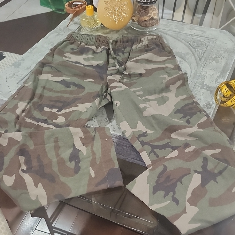 Mens Cotton Fleece Camo Pajama Pants New Medium Size